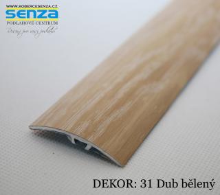 Bohemia profil Přechodový profil 940/5 samolepící, hmoždinkový, 90cm Dekor: 31 Dub bělený