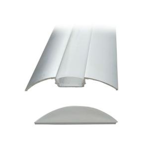 Hliníkový profil pro umístění LED pásků, mléčný difuzor, 51x8 mm, 1 metr