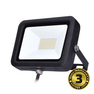 Silný reflektor LED 50W na stěnu / strop, voděodolný + prachotěsný IP65, černý