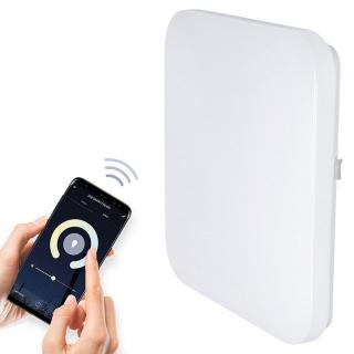 Smart wifi stropní LED světlo s ovládáním přes smartphone, stmívání + změna teploty světla, 38x38 cm