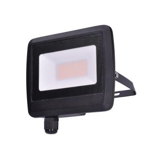 Venkovní nástěný reflektor LED černý 30W, nastavitelný, IP65, hliník