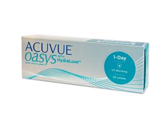 Johnson & Johnson Acuvue Oasys 1-Day with HydraLuxe 30 čoček Dioptrie: -0,50, Průměr: 14,3, Zakřivení: 8,5