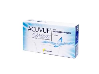 Johnson & Johnson Acuvue Oasys Plus 6 čoček Dioptrie: -0,50, Průměr: 14,0, Zakřivení: 8,4