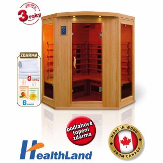 HEALTHLAND DeLUXE 4440 CR/CB rohová infrasauna