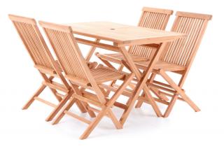 Stolová sestava TEAK POHODA SET 4 ROZBALENO