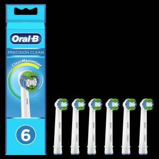 Oral-B EB 20-6 Precision clean náhradní hlavice s Technologií CleanMaximiser, 6 ks