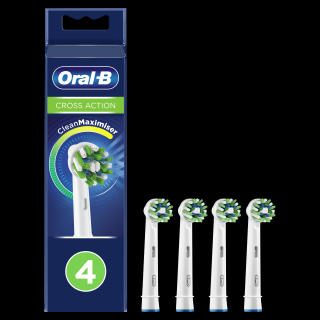 Oral-B EB 50-4 CrossAction náhradní hlavice s Technologií CleanMaximiser, 4 ks