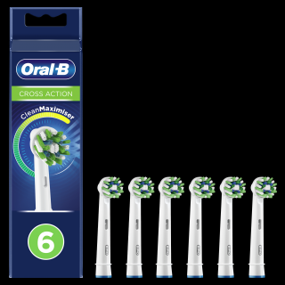 Oral-B EB 50-6 CrossAction náhradní hlavice s Technologií CleanMaximiser, 6 ks