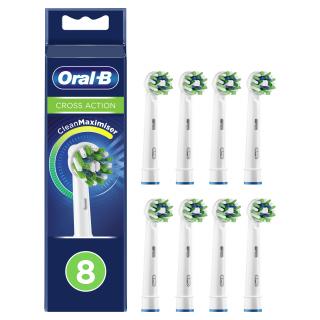 Oral-B EB 50-8 CrossAction náhradní hlavice s Technologií CleanMaximiser, 8 ks