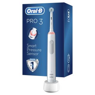 Oral-B PRO 3 3000 Sensitive Clean White  + ústní voda ZADARMO