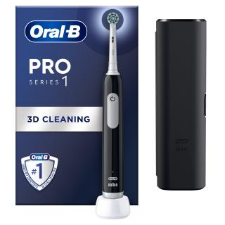 Oral-B Pro Series 1 Black + Cestovní pouzdro  + náhradní hlavice ZADARMO