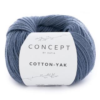 Pletací příze katia Cotton Yak 50g 116 - Jeans