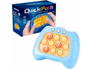 QUICK PUSH zábavná postřehová hra Barva: Modrý s růžovím středem