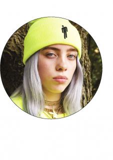 Billie Eilish - L1 (Billie Eilish - kruh o průměru 19 cm.  )