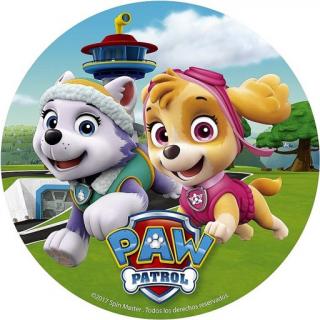 Fondánový list - Paw Patrol - FL11 (Fondánový list - kruh o průměru 19 cm.  )