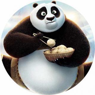 Kung fu panda - L6 (Kung fu panda - kruh o průměru 19 cm.  )