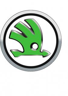 Logo Škoda - L28 (Logo Škoda - kruh o průměru 19 cm.  )