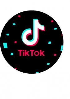 TikTok - L2 (TikTok - kruh o průměru 19 cm.  )