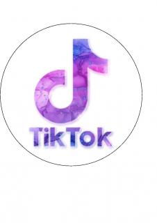 TikTok - L3 (TikTok - kruh o průměru 19 cm.  )