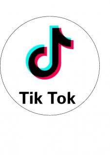 TikTok - L4 (TikTok- kruh o průměru 19 cm.  )