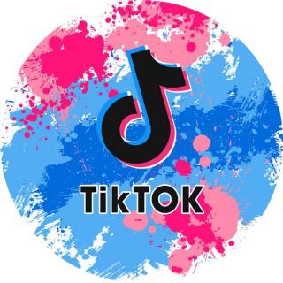 TikTok - L7 (TikTok - kruh o průměru 19 cm.  )