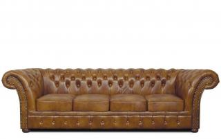 Pohovka Chesterfield Winchester 4 - Kůže