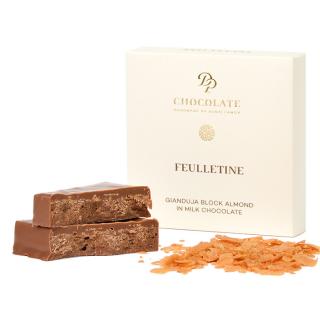 DP chocolate Gianduja Block Almond Feulletine (30g)