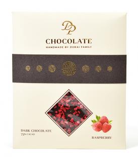 DP chocolate Tabuľková čokoláda Basic horká s malinami (70g)