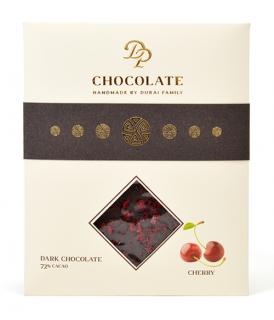 DP chocolate Tabuľková čokoláda Basic horká s višňami (70g)