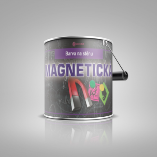 Magnetická a tabulová barva na sěnu MAGNETIC černá 0,75L