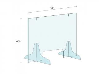 Ochranná přepážka AKCE (stojací) 700 x 600 mm