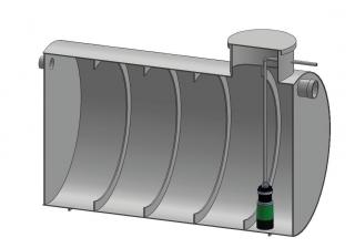 Samonosná nádrž Ekocis  NKL Varianta: NKL18-EK (objem 18m³)
