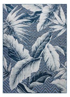 Kusový koberec Botanic 65242 Feathers navy – na ven i na doma Rozměry koberců: 176x270