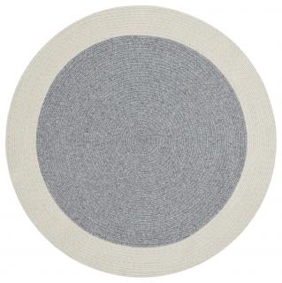 Kusový koberec Braided 105555 Grey Creme kruh – na ven i na doma Rozměry koberců: 200x200 (průměr) kruh