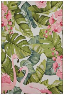 Kusový koberec Flair 105614 Tropical Flamingo Multicolored – na ven i na doma Rozměry koberců: 80x165