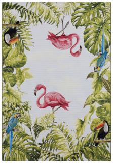 Kusový koberec Flair 105616 Tropical Birds Multicolored – na ven i na doma Rozměry koberců: 120x180