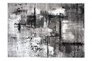 Kusový koberec Maya - abstrakt 1 - šedý/bílý Rozměr koberce: 200x200 cm