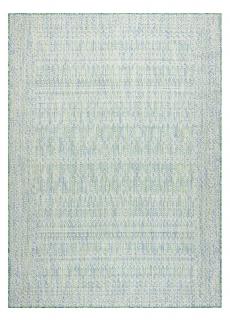 Kusový koberec Sion Sisal Aztec 22184 green/blue/ecru – na ven i na doma Rozměry koberců: 180x270