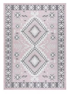 Kusový koberec Sion Sisal Aztec 3007 pink/ecru – na ven i na doma Rozměry koberců: 120x170