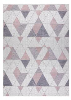 Kusový koberec Sion Sisal Triangles B3006A ecru/pink – na ven i na doma Rozměry koberců: 120x170