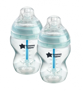 Tommee Tippee Advanced Anti-Colic Samosterilizační kojenecká lahev Pomalý průtok 0m+ 260 ml 2 ks -zelená