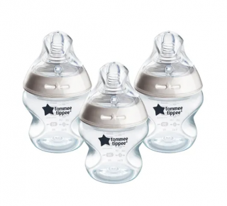 Tommee Tippee Natural Start Samosterilizační kojenecká lahev s Anti-Colic savičkou Pomalý průtok 0m+ 150 ml 3 ks