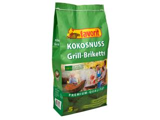 Grilovací brikety kokosové FAVORIT 5 kg  FAVORIT