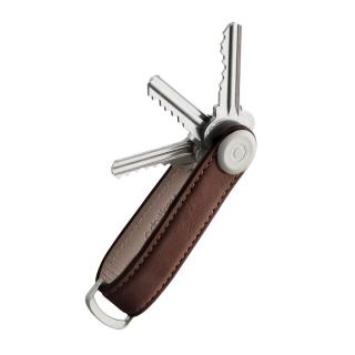 Klíčenka Orbitkey 2.0 Leather Espresso Brown  Orbitkey