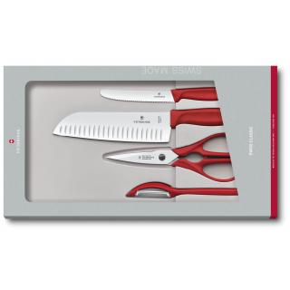 Kuchyňská sada Swiss Classic červená 4 ks  Victorinox