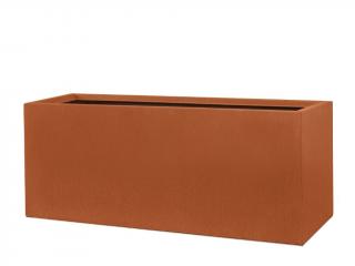 Květináč Corten Steel Bormeo hranatý 92 x 34,5 x 40 cm  COYOTTO