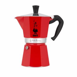 Moka kávovar Moka Express na 6 šálků červený  Bialetti