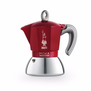 Moka kávovar New Moka Induction na 2 šálky červený  Bialetti