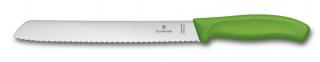 Nůž na chleba Swiss Classic 21cm zelený  Victorinox