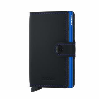 Peněženka Miniwallet Matte Black Blue  Secrid